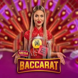 Live Casino logo of Mega Baccarat from Pragmatic Play at Betista Casino