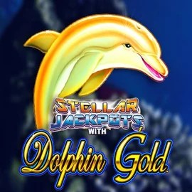 Official Jackpots logo: Dolphin Gold with Stellar Jackpots by Lightning Box Game at Betista Casino